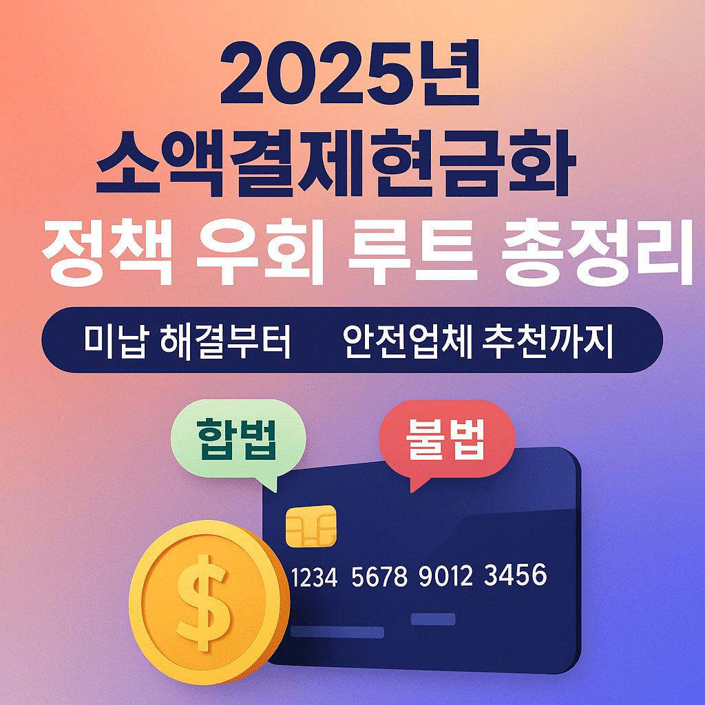 2025년 소액결제현금화 정책 우회 루트 총정리 – 미납 해결부터 안전업체 추천까지 완벽 분석