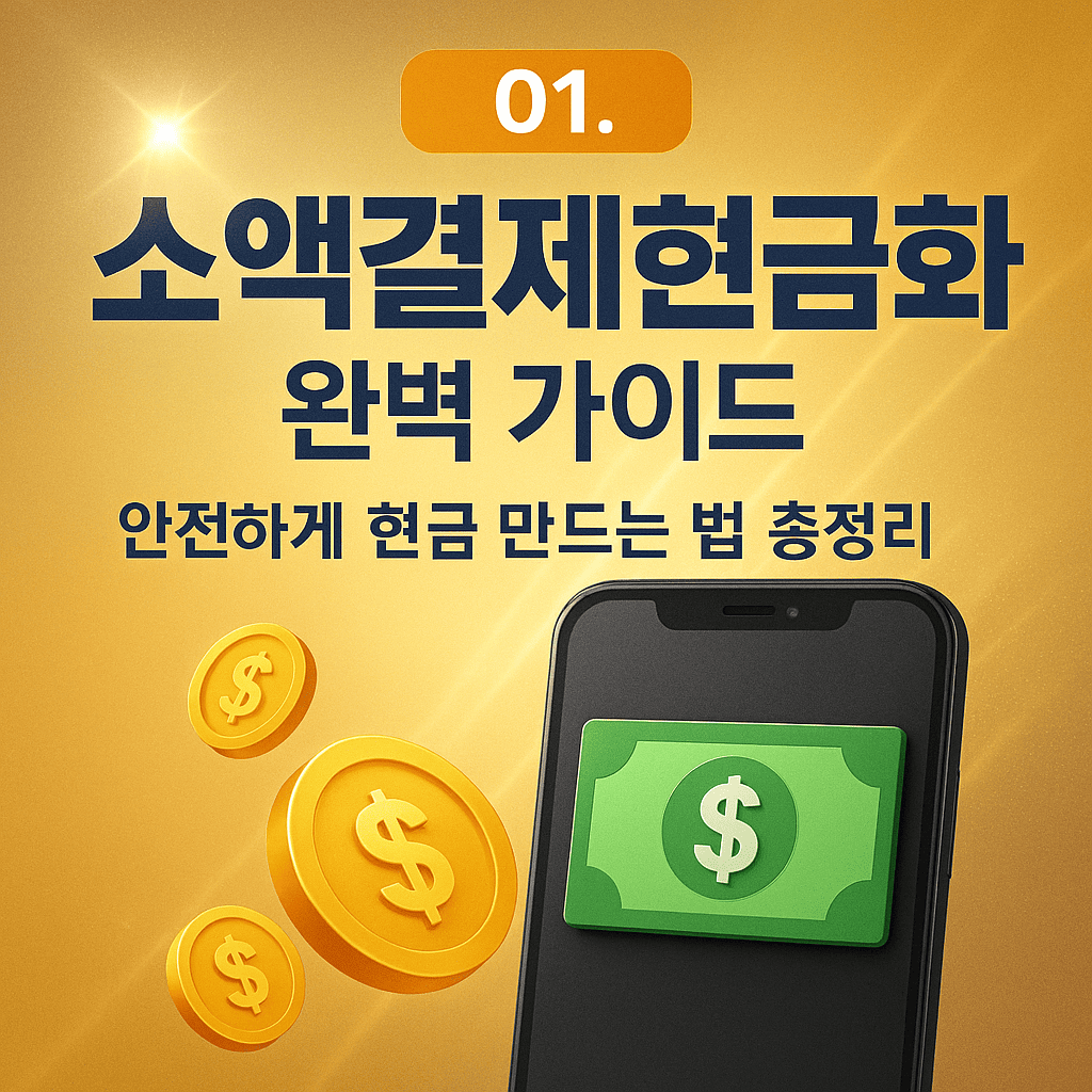 소액결제현금화 완벽 가이드 – 안전하게 현금 만드는 법 총정리