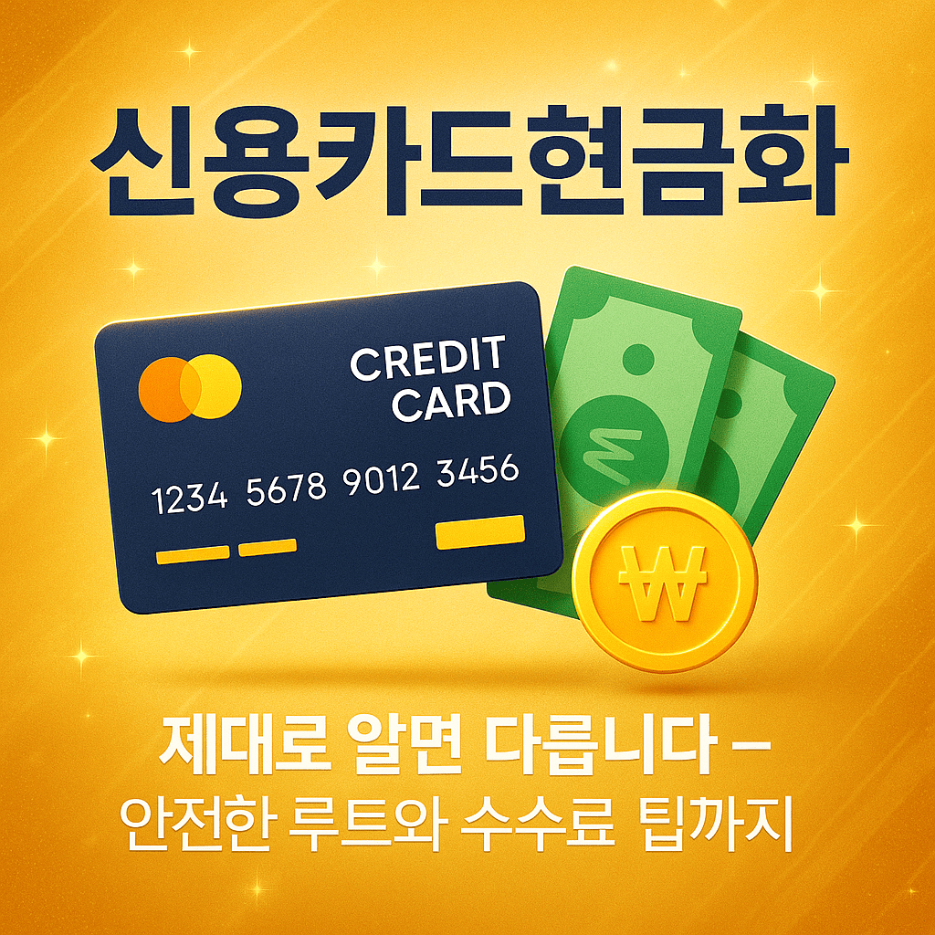 신용카드현금화, 지금 당장 필요한 현명한 해결책